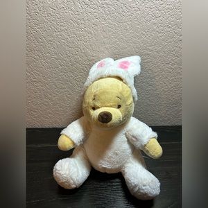Baby Winnie the Pooh Easter Bunny Plush Disney Baby White Stuffed Animal